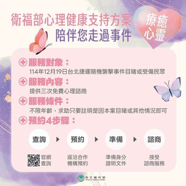 北捷隨機攻擊撼全台！事件後心理壓力要正視　自我照護、關懷資源一次看