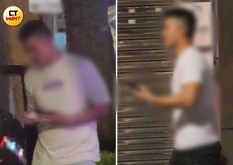白衣男兩人被本刊捕捉到都是穿白T恤等類似款穿搭，辨識度很高。（圖／本刊攝影組）