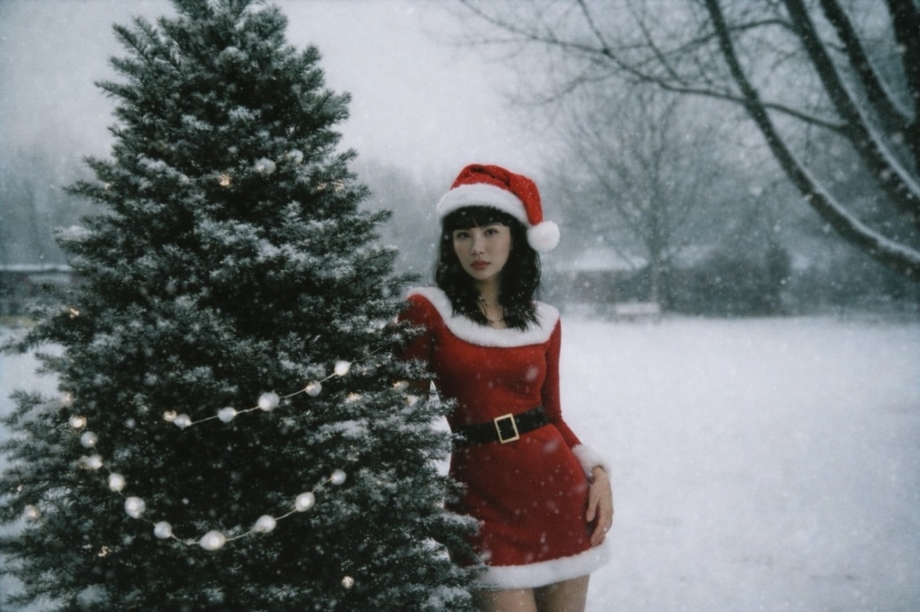 魏如萱「比基尼辣照」流出！「聖誕樹旁大解放」網暈爛：冬天裡的一把火