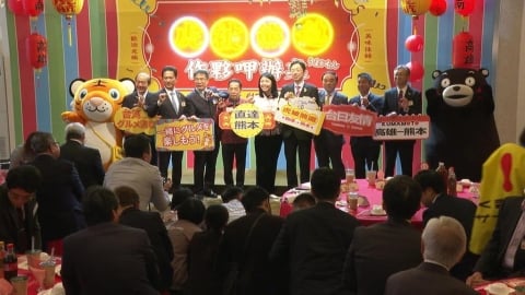 旅日、旅台遊客比例懸殊　日本熊本「辦桌宴」推來台觀光