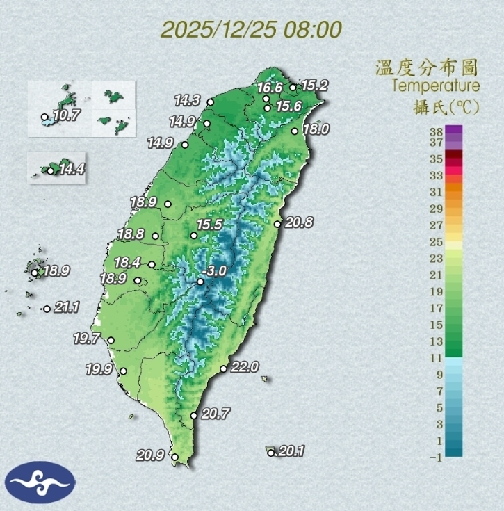 冷氣團來襲轉濕冷！全台「3高山有下雪機率」專家示警：2地區7.5度低溫