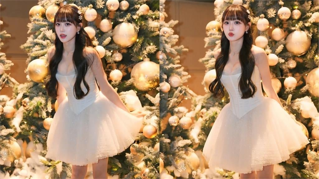 邊荷律「白蕾絲戰袍」太犯規！一彎腰「麻糬險掉出」上帝視角曝光…萬人搶看