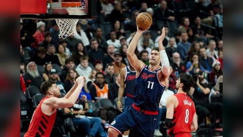 NBA(影)／咖哩上身？快艇中鋒大羅培茲狂砍9顆3分球創生涯新高勝拓荒者