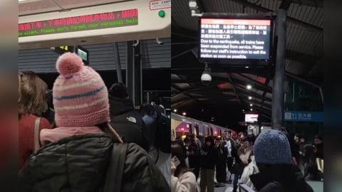 深夜規模7大地震！機捷緊急停駛靠站「乘客全下車」現場畫面曝光