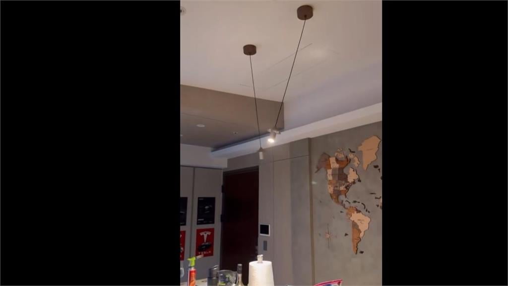 規模7.0強震太誇張！他錄下「2吊燈自動變吊扇」狂轉畫面曝光