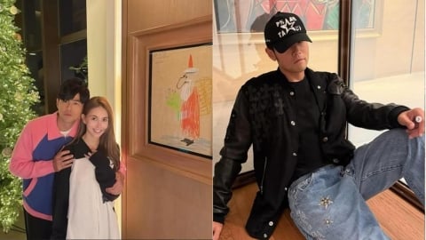 周杰倫摟妻放閃「牆上名畫440萬」　又曬「坐地帥照」網驚：牛仔褲600多萬！