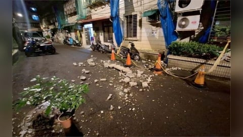 強震震落海砂屋磁磚　石一佑促市府加速危老處理