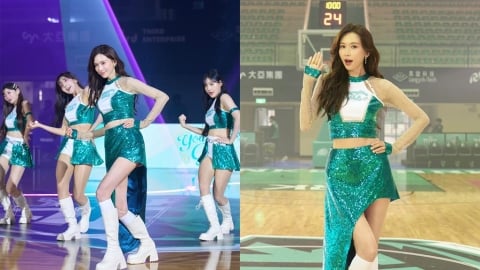 林志玲變身啦啦隊女孩！球場熱舞大秀驚人美腿 嗨喊：姐姐很會加油