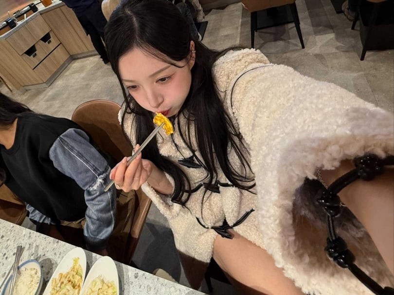 李晧禎全妝現身台北東區沒被認出有些失落。（圖／翻攝Threads／李晧禎）