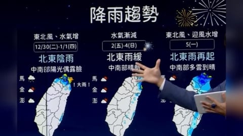 北台灣跨年夜濕冷！　元旦首波大陸冷氣團報到低溫探「7度」