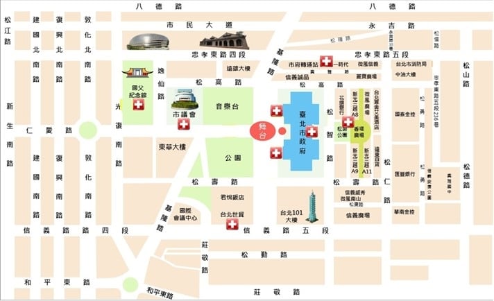 跨年夜濕涼天氣來襲！狂歡不慎受傷、低血糖要去哪？北市備8站醫護站應對