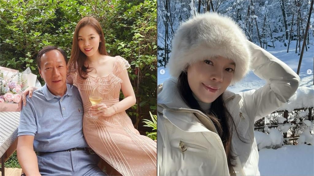 郭董愛妻曾馨瑩曬雪地自拍　51歲「真實狀態流出」網羨慕：皮膚好透亮！