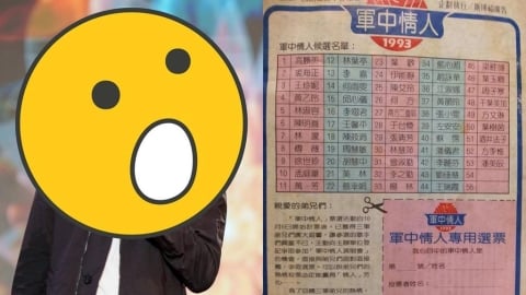 1993年首屆「軍中情人」投票單曝光！他揭策劃內幕竟釣出「王瑞霞、小南方」