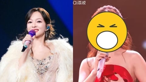 中國跨年全真唱大翻車！張韶涵破音「導播死亡運鏡大穿幫」網嚇爛：表情快窒息