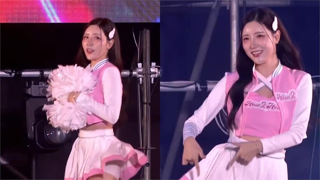 南珉貞跨年熱舞裙襬飛起「QQ蛋險露出」！台語獻唱《世界都看見》嗨翻全場