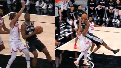 NBA(影)／超扯後仰跳投！馬刺資深前鋒「背對籃框」超奇妙進球、驚喜全網