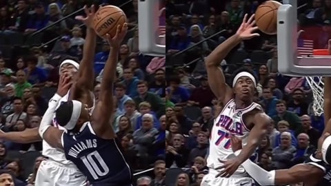 NBA(影)／左手蓋完換右手？76人選秀榜眼「一次防守蓋兩鍋」美技全視角露出