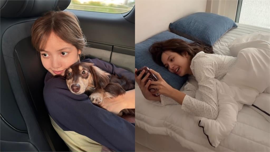 Lisa露肚躺床、透視裝…深夜狂發逾50張！車廂「百朵巨型玫瑰花束」疑放閃