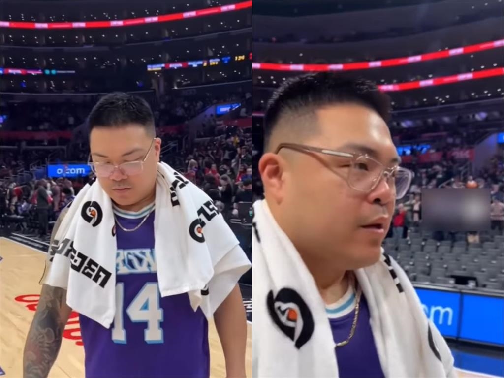 湖人男球迷見輸球崩潰「受訪哭倒女記者懷中」羨慕全場！本尊真實身分曝光