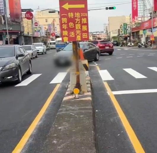 彰化田中庇護島2天擊落4車! 交通處:已考慮轉彎軌跡