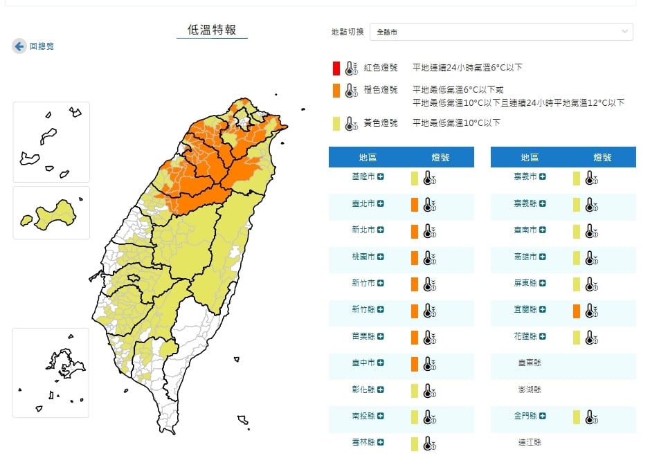 19縣市低溫特報!南部2縣市「罕見下探8度」連鄭明典都嚇到:應該是第1次