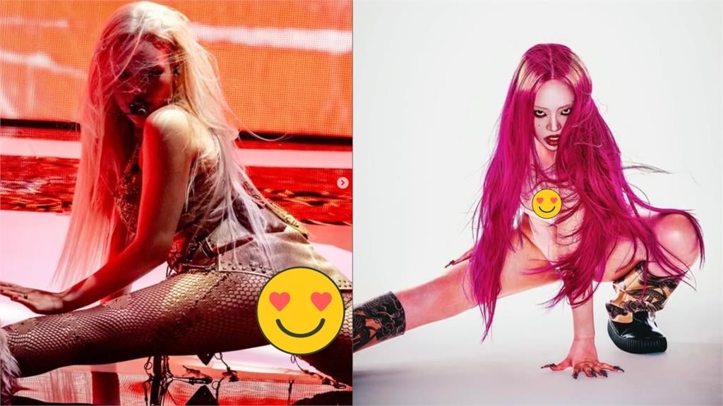 日女歌手「裸色戰袍」唱紅白！ 被4猛男抬出「正面大開M字腿」挨轟：沒穿？