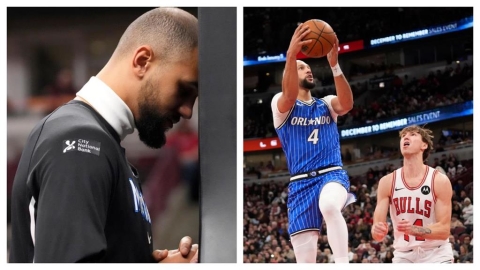 NBA(影)／聯盟明令禁止頭帶套在脖子上！魔術後衛薩格斯比賽習慣被迫修改