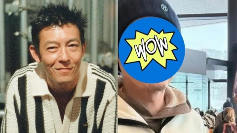 陳冠希北海道陪女兒滑雪被捕獲!45歲零修圖素顏近照流出引熱議