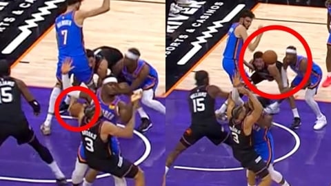 NBA(影)／看完絕對「蛤」出來！布克從「對手胯下」妙甩神奇小球、助攻隊友取分