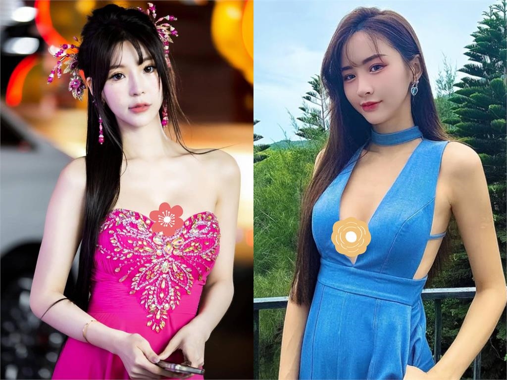 泳池2辣妹「深V裂到腰」竟是兩大最美禮生!「超兇合體」掀網暴動:真香