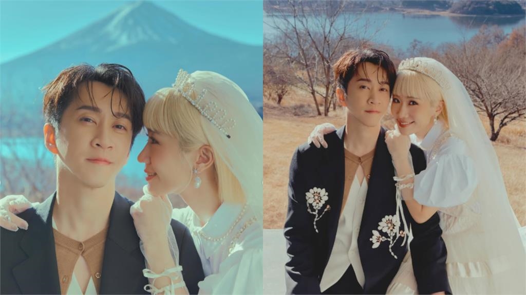 Lulu、陳漢典富士山「絕美婚紗」曝光！兩人「緊擁依偎」浪漫炸裂吸7萬人朝聖