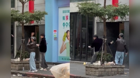 【有片】2潮男信義區「超跑巷」清晨狂砸玻璃瓶 1人被查身分遭「重罰」