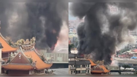 快訊/濃煙狂竄!中和市區鐵皮屋大火 38車81人搶救中