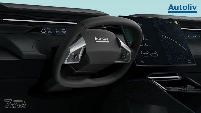 自動駕駛時代的車室變革 Autoliv 攜手 Tensor 發表可折疊方向盤