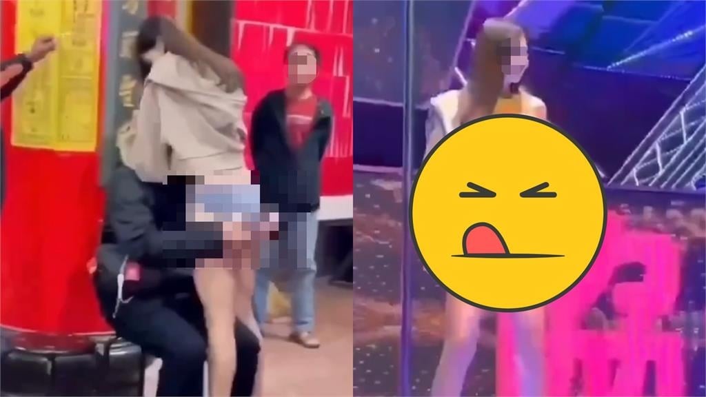 廟會辣妹提供「抱頭刷臉」服務!僅需100元小費 網:下一場辦在哪?