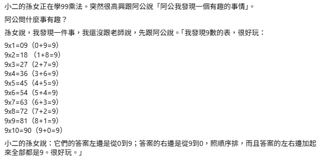 管碧玲2年級孫女揭「九九乘法」玄機！3教授全不知網曝：十根手指就可以玩