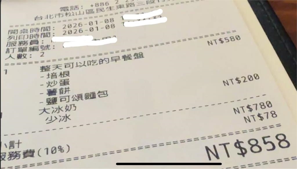 快吃不起!美式早午餐一客580元 網友嚇壞:是我太窮?