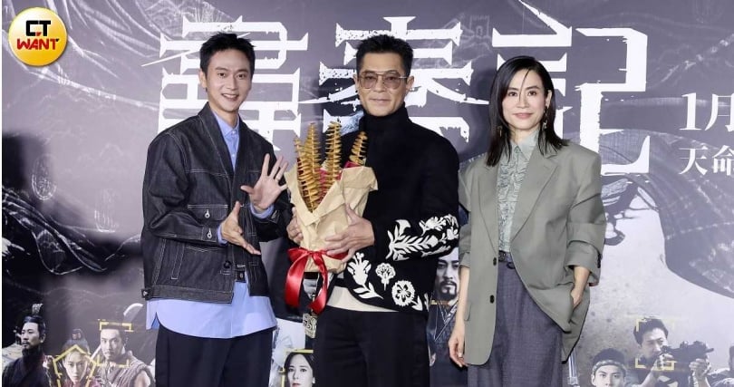 劉冠廷現身祝福票房長紅。（圖／侯世駿攝）