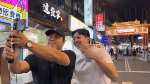 西武獅終結者平良海馬現身台北! 昔隊友郭俊麟陪逛夜市.剪髮