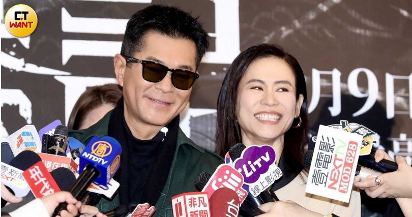 宣萱跟古天樂認識三十多年，不只是好朋友，也是好搭檔。（圖／侯世駿攝）