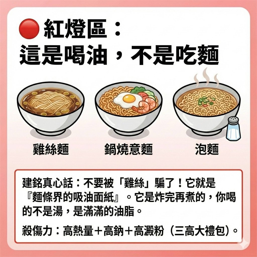 麵條界的吸油面紙是「它」！營養師曝恐怖熱量：簡直是在喝油