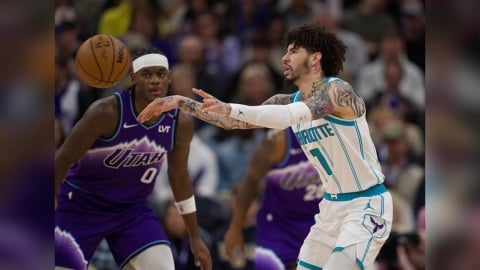 NBA(影)／黃蜂上半場領先47分！痛宰爵士55分創隊史第二大勝分差紀錄