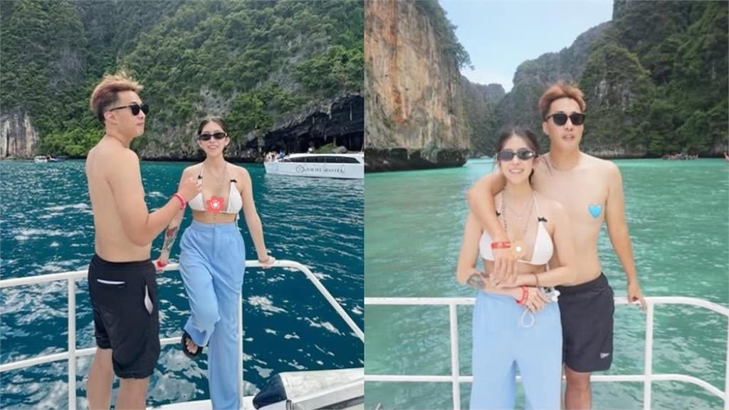 余祥銓辣妻遊泰解放「長褲整件消失」　比基尼炸出「超兇白麻糬」全解鎖！