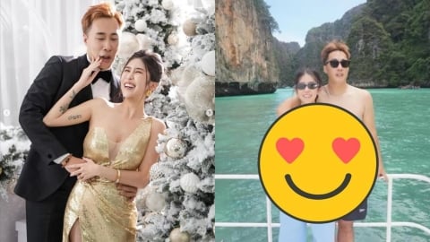 余祥銓辣妻遊泰解放「長褲整件消失」　比基尼炸出「絕頂S曲線」全解鎖！