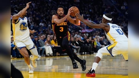 NBA(影)／老鷹賽前儀式啼叫太魔性！新同學CJ噴笑反應全都錄