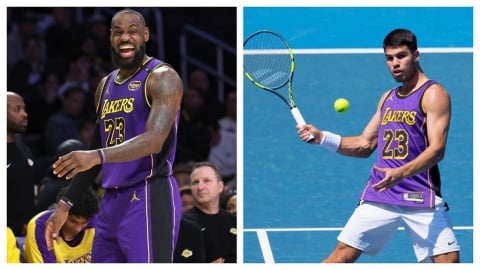 網球(影)/向體壇大前輩致敬!小蠻牛墨爾本備戰澳網穿「紫金戰袍」練球吸引目光