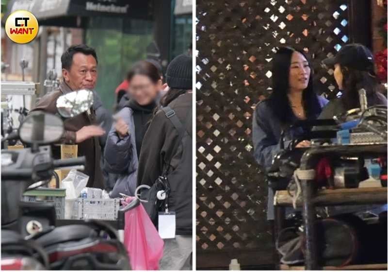 演員游安順（左）與吳可熙也是本片演員，據悉吳可熙還是女主角兼編劇。（圖／本刊攝影組）