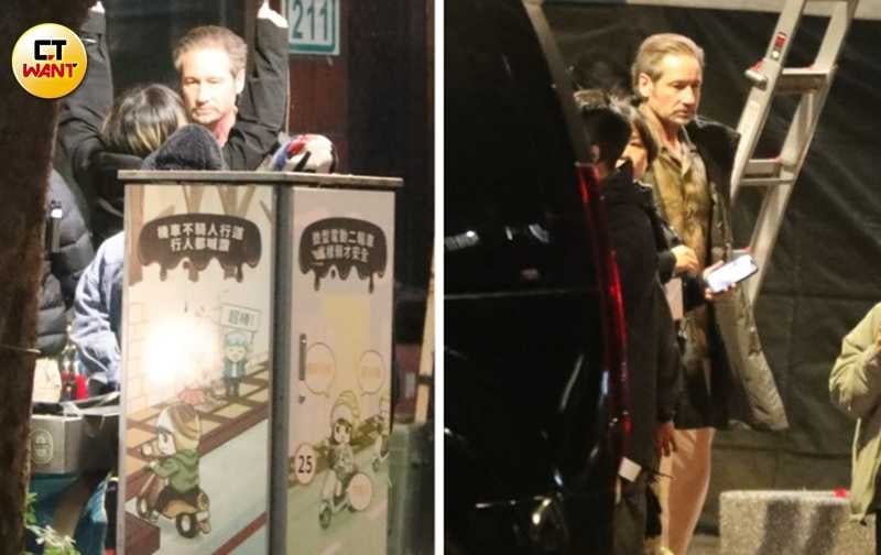 曾因演出影集《X檔案》「FBI探員穆德」而紅遍全世界的大衛·威廉·杜考夫尼也出現在拍片現場。（圖／本刊攝影組）