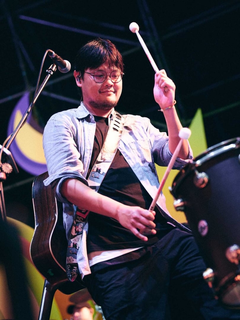 蘇打綠阿福相當欣賞鹿洐人。(圖/翻攝自阿福臉書)