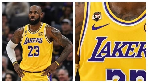 NBA(影)/詹皇第23季特殊布章球衣首度亮相!榮耀聯盟史上第一人